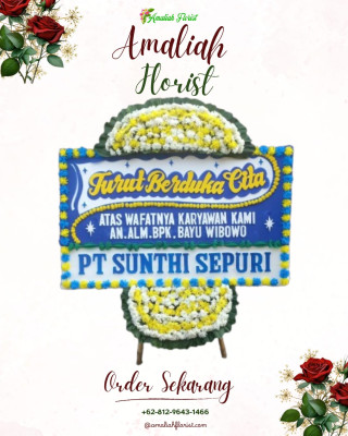 Papan Bunga Duka di Bontang Selatan