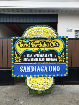 Papan Bunga Duka di Bontang Selatan